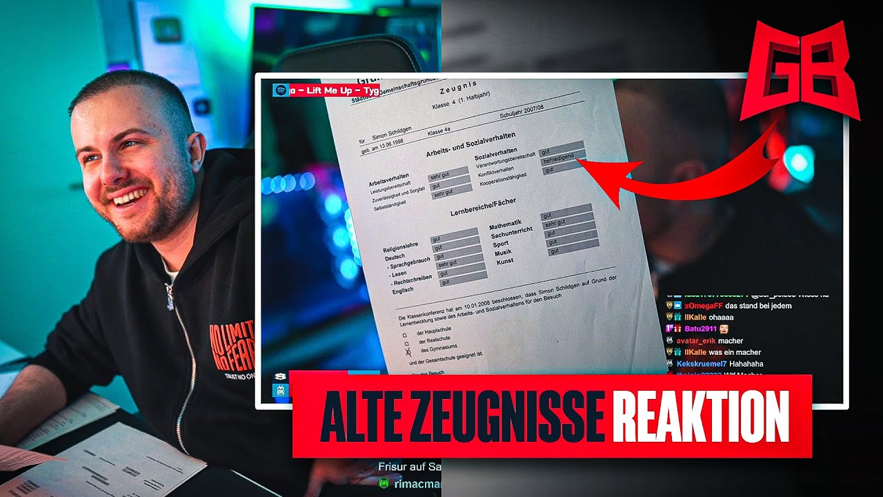 KOMPLETT BODENLOS 😂GamerBrother REAGIERT auf seine ALTEN ZEUGNISSE 😂