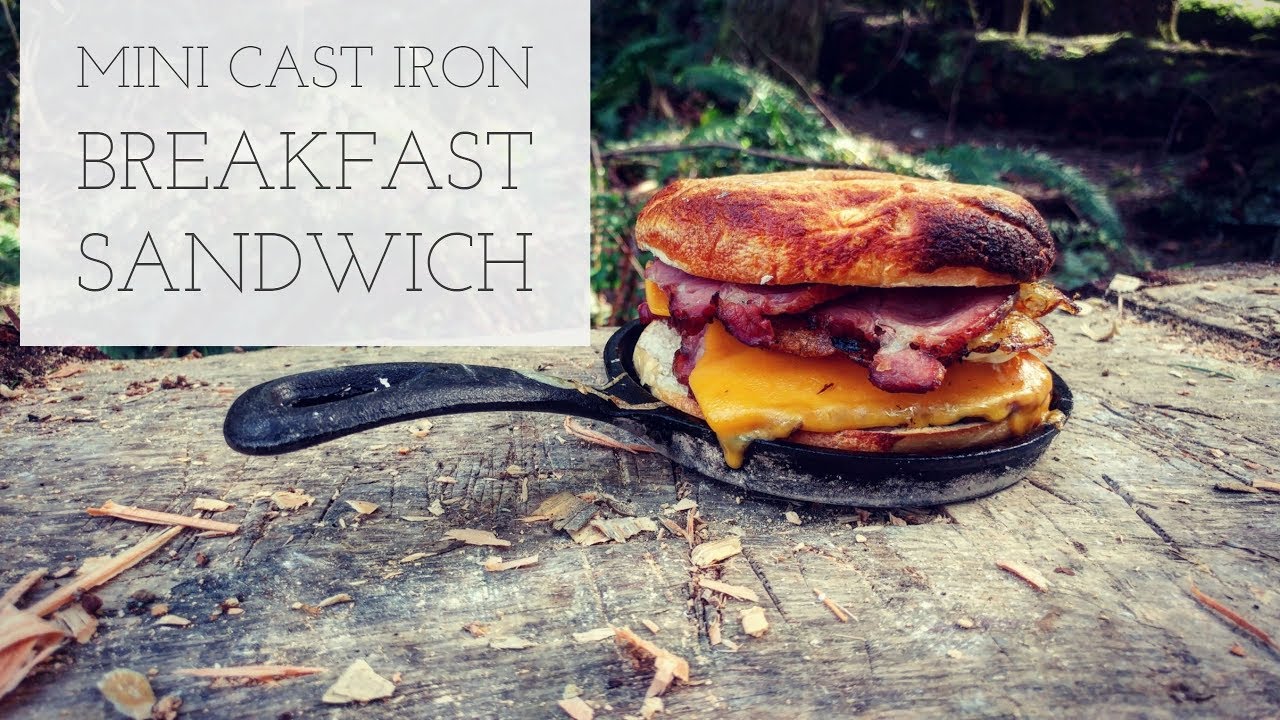 Mini Cast Iron Breakfast Sandwich - Cooking in the Woods