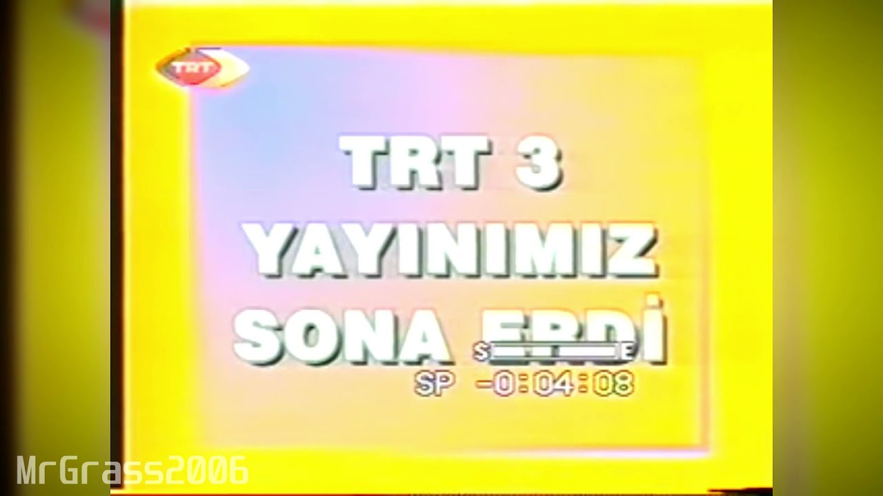 TRT 3 Yayın akışı, İstiklal marşı ve Kapanış (26 Aralık 2006)