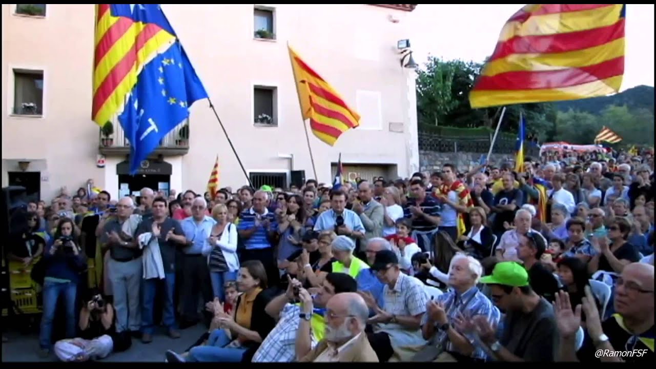 &Agrave;ngel Colom. Acte a Poblet, ACABEM MARXA LLIBERTAT COMENCEM  D&acute;INDEPEND&Egrave;NCIA