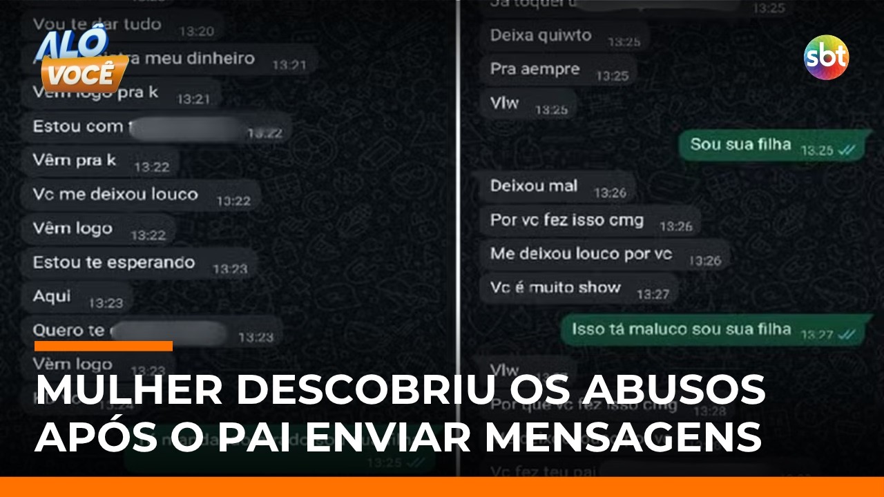 Pai &eacute; preso acusado de estuprar a pr&oacute;pria filha ap&oacute;s mensagens relembrando os abusos | #AloVoce