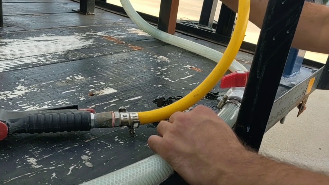 Gas powered soft wash metering system