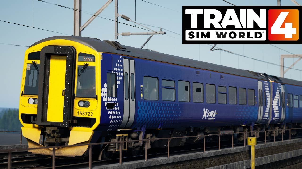 SCOTRAIL Diesel Action | 1R12 Glasgow Queen Street - Edinburgh | TrainSimWorld 4 #042