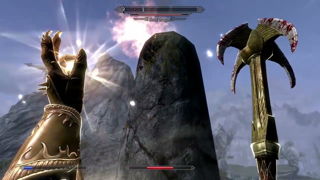Skyrim. Hardest Dragon I've come across so far