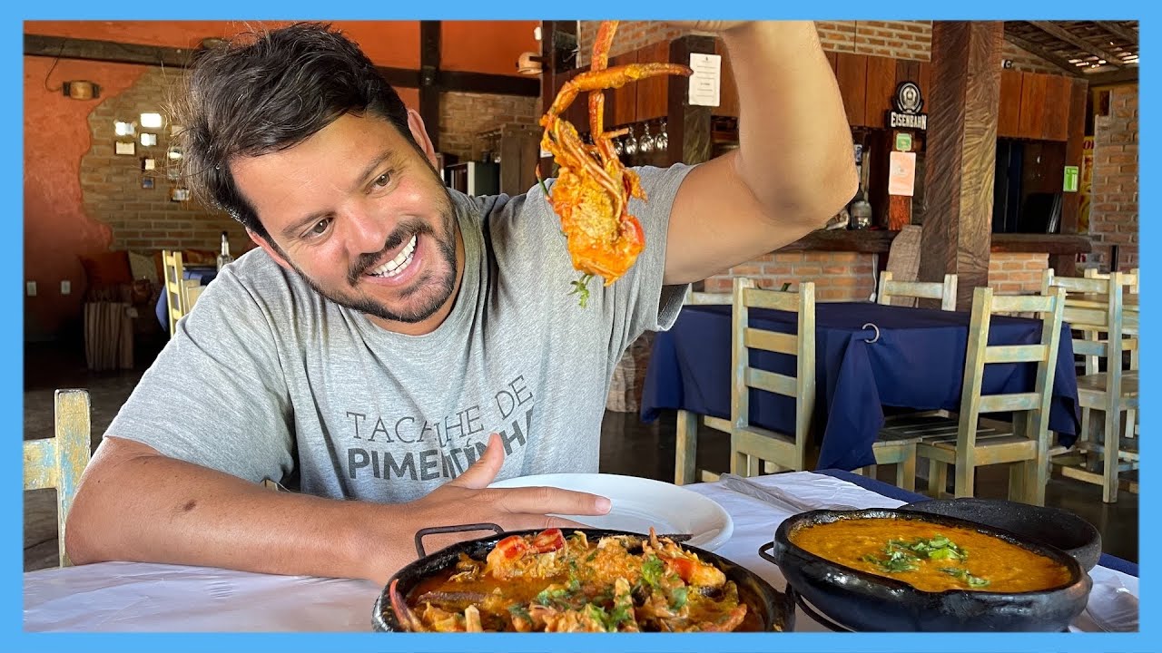 Primeira vez provando MOQUECA DE PITU 🍤 GIGANTE  & CABE&Ccedil;A DE ROBALO 😳 | Rio4Fun