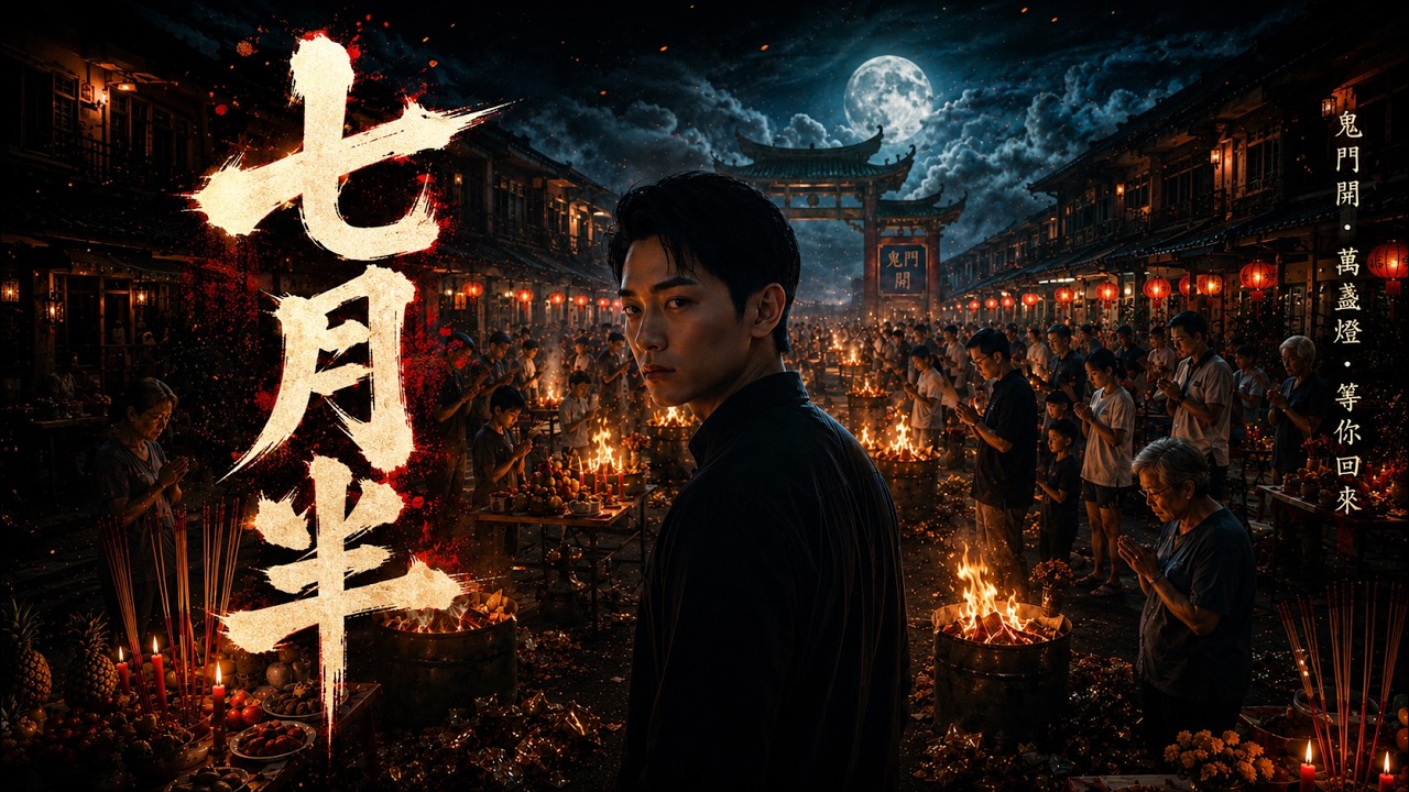 万神殿｜《七月半》｜一年一次，鬼门将开。万家灯火，静候众魂归来。