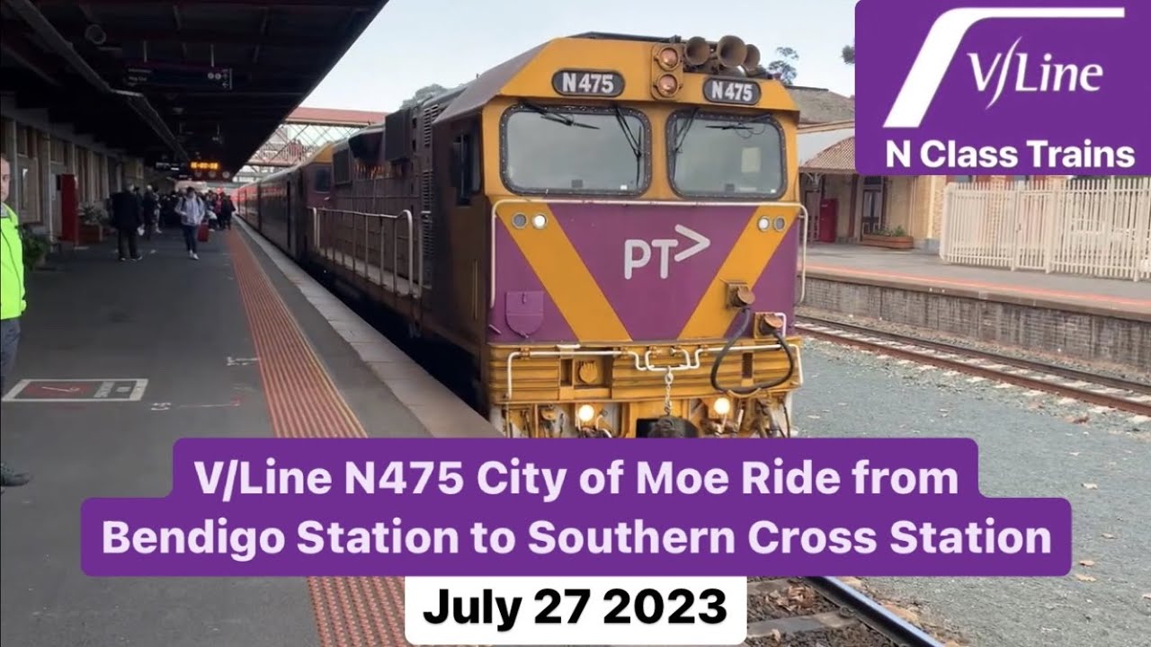 V/Line N475 City of Moe Ride from Bendigo Station to Southern Cross Station (Full Trip)