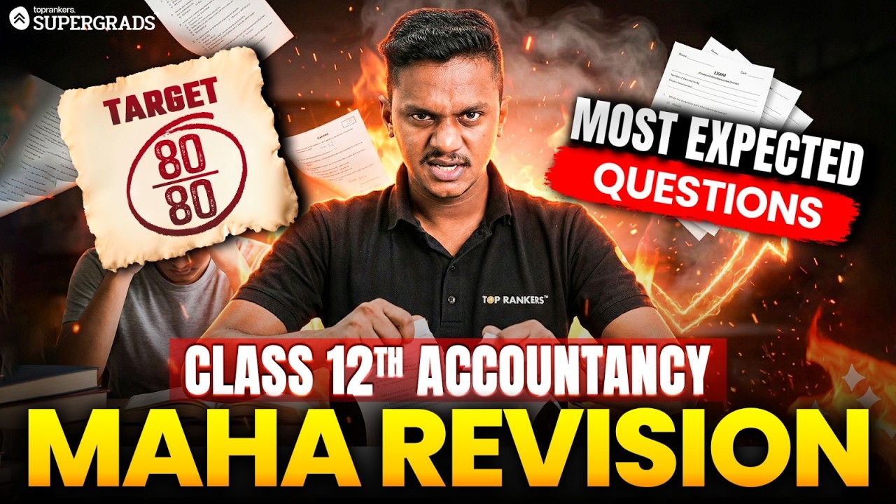 Class 12 Accountancy Maha Revision 🔥 | Most Expected Questions | LIVE (2 Hours) | Boards 2026
