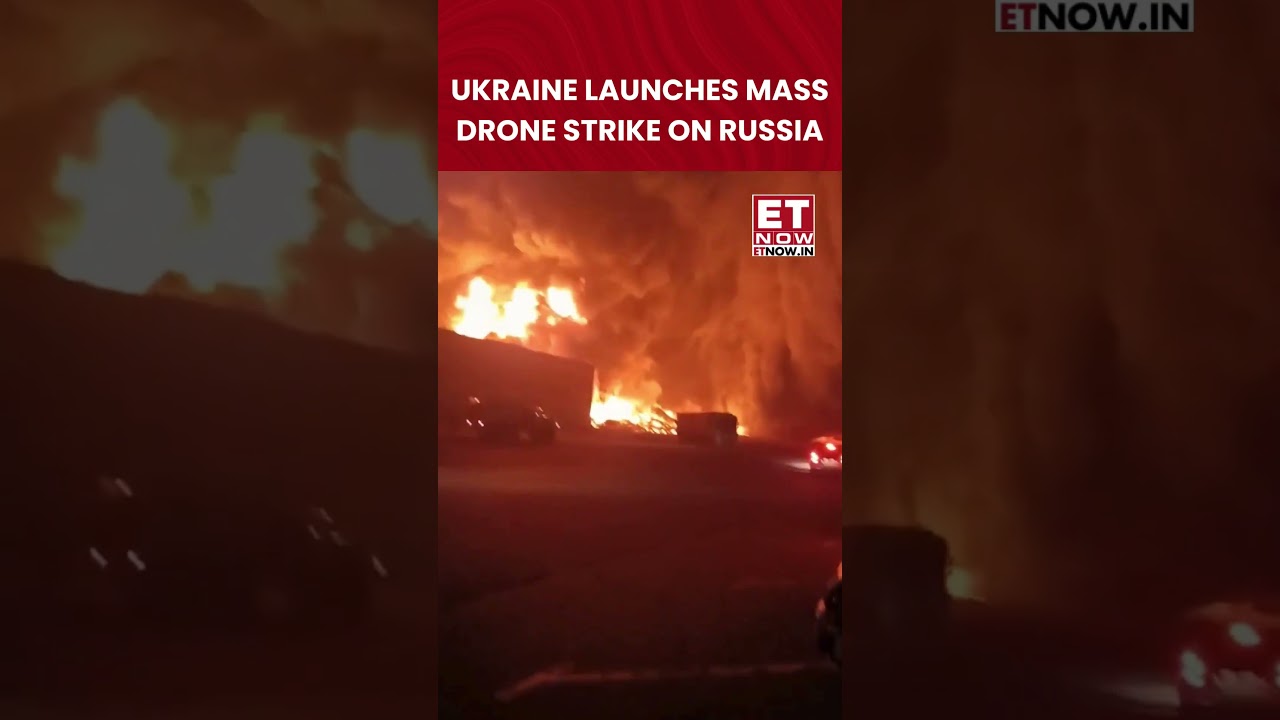 Ukraine Unleashes 1,000+ Drones On Russia: Moscow Oil Refinery Hit #trending #russiaukrainewar