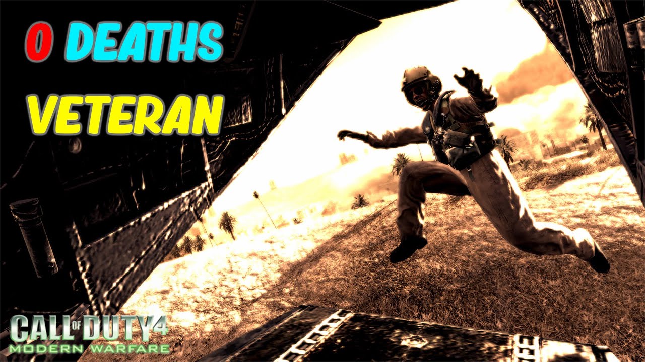 Call Of Duty 4 : Modern Warfare : No Deaths - Veteran Difficulty (Act I , Shock and Awe Mission)