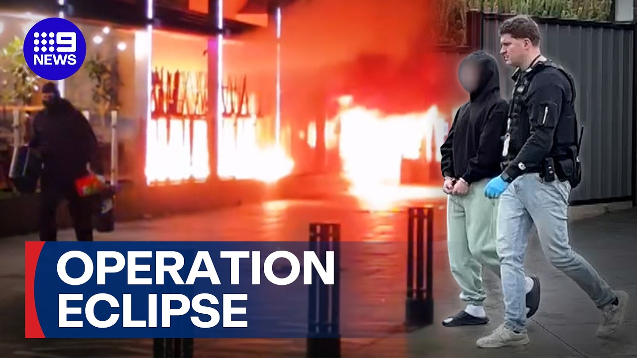 Young man charged with orchestrating Melbourne's reign of arson terror | 9 News Australia