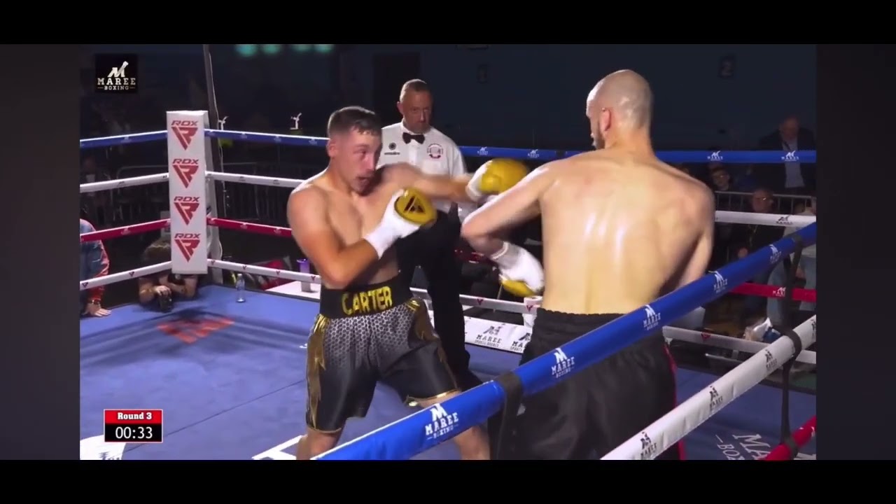 Weaving under the back hand; escape the ropes 