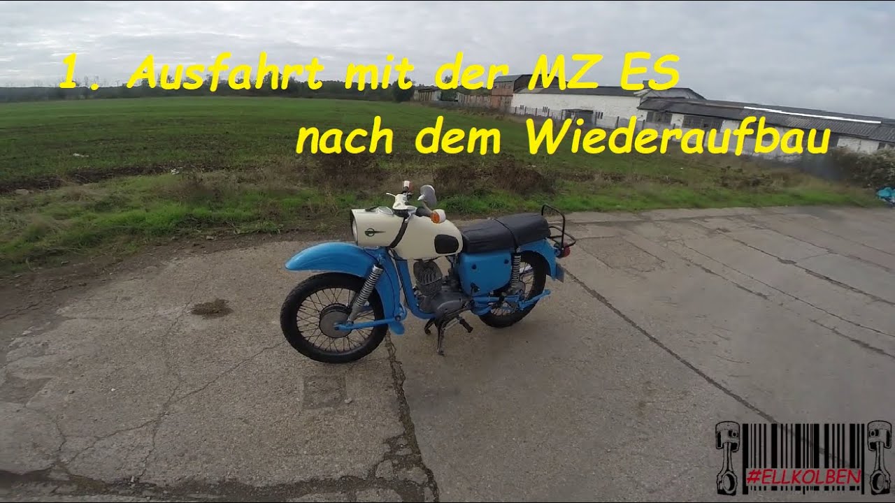MZ ES 125/150 | 1. Ausfahrt mit der MZ ES nach dem Wiederaufbau | Moto Vlog