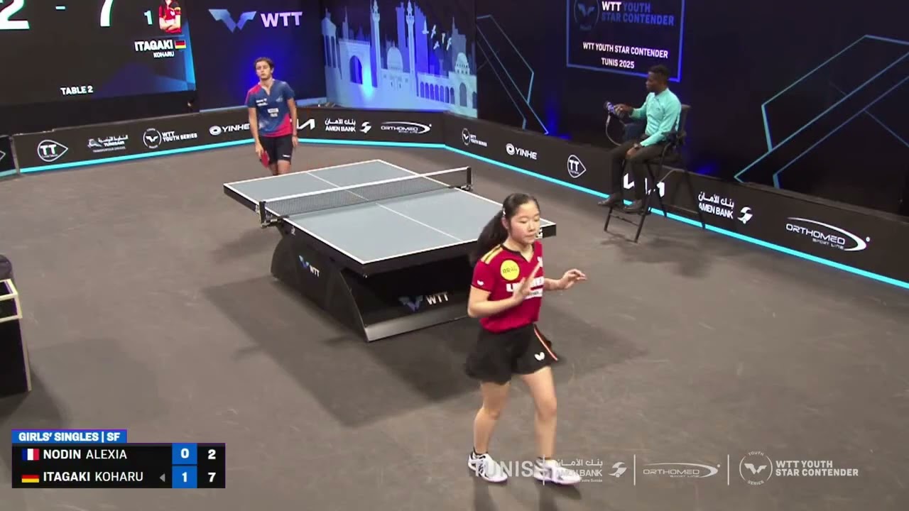 Koharu Itagaki (GER) vs Alexia Nodin (FRA) | U15 SF | 2025 WTT Youth Star Contender Tunis