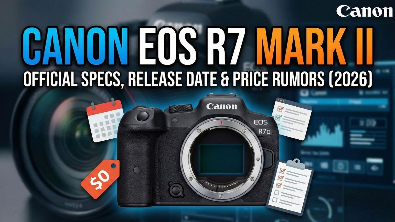 Canon EOS R7 Mark II: Официальные характеристики, дата выхода и слухи о цене (2026)