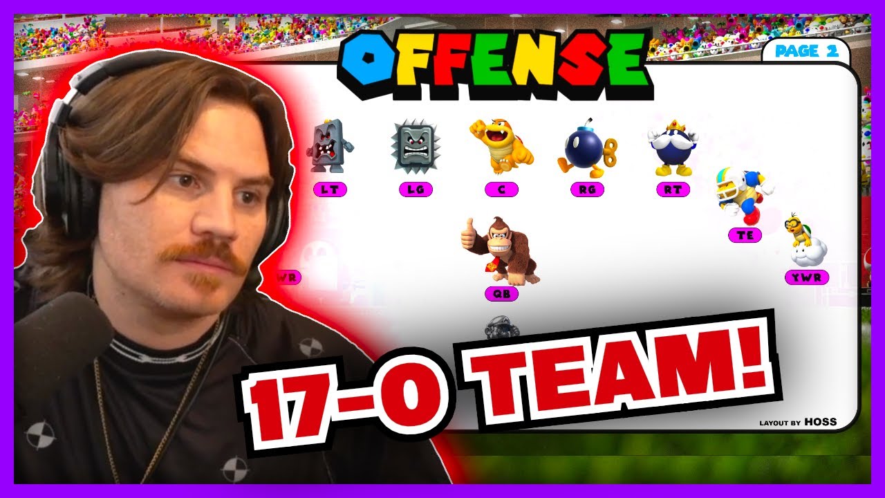 Will Creates His MONSTER Mario NFL Team - Will Neff Reacts