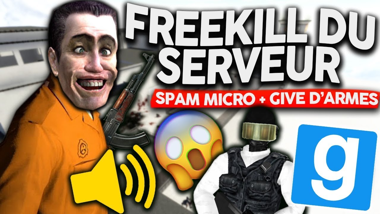 GIVE ME ON WEAPONS AND I FREEKILL FOUNDATION! I MICRO SPAM LIKE A PIG - GMOD SCPRP # 11