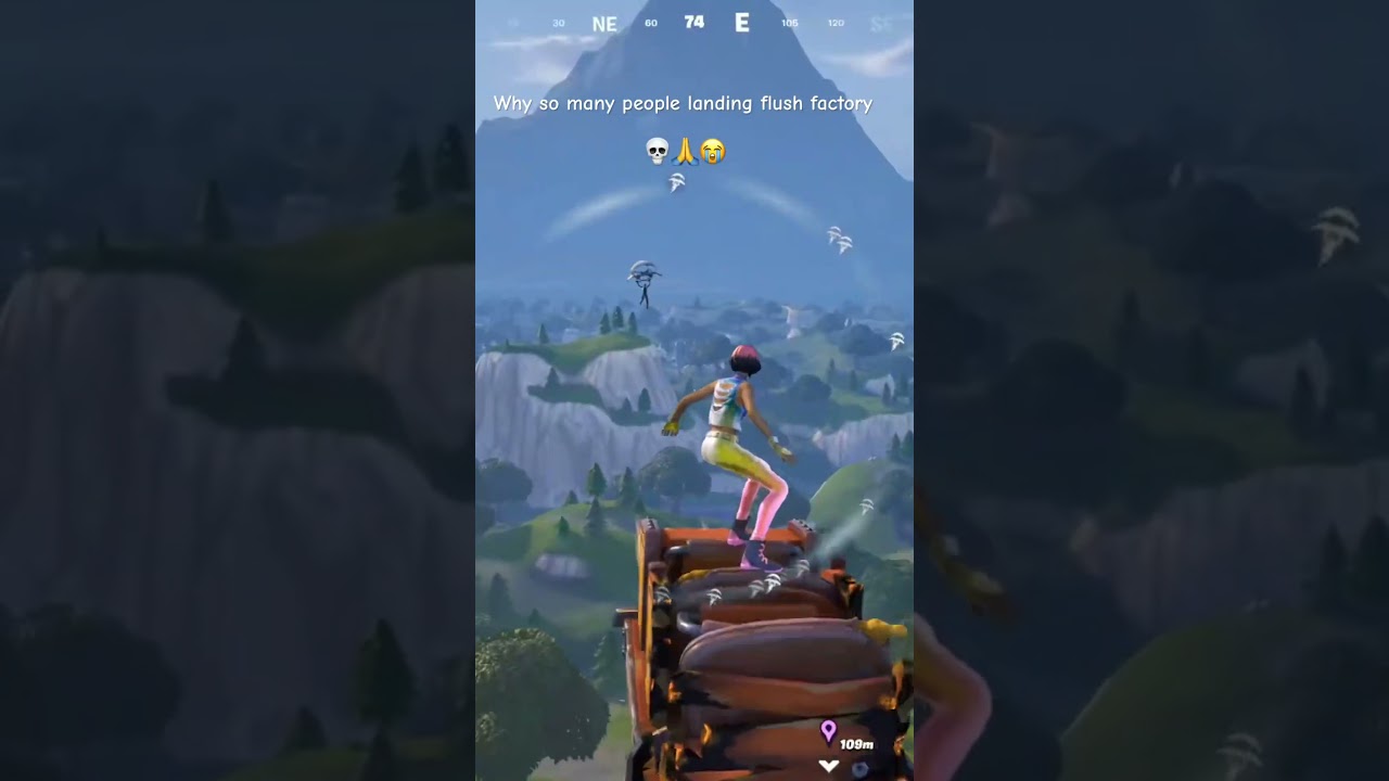 Why people landing at flush factory #fortnite #meme