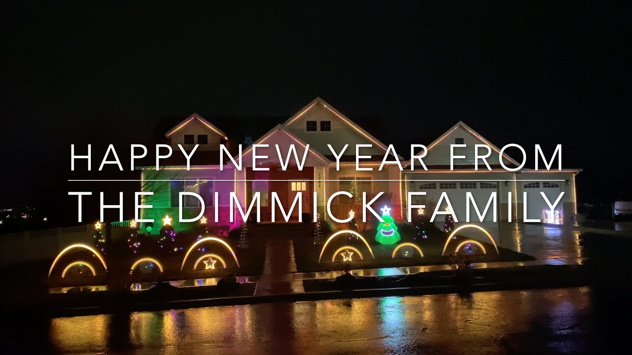 The Dimmick Family's New Year's Light Show 2025/2026
