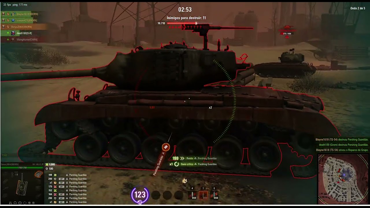 World of Tanks VK 100.01 (P) - 3027 dano