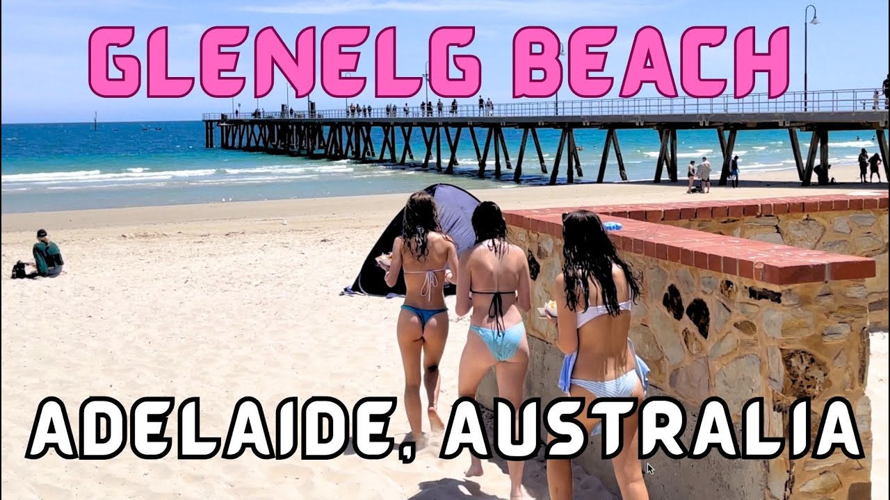 Australia Beach, Adelaide, Glenelg 4K Walking Tour