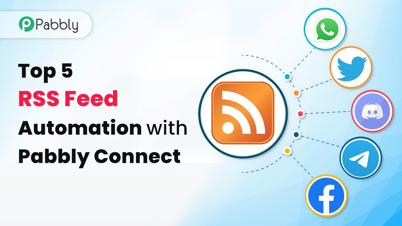 5 Best RSS Feed Automations Inside Pabbly Connect - Top 5 RSS Feed Automations