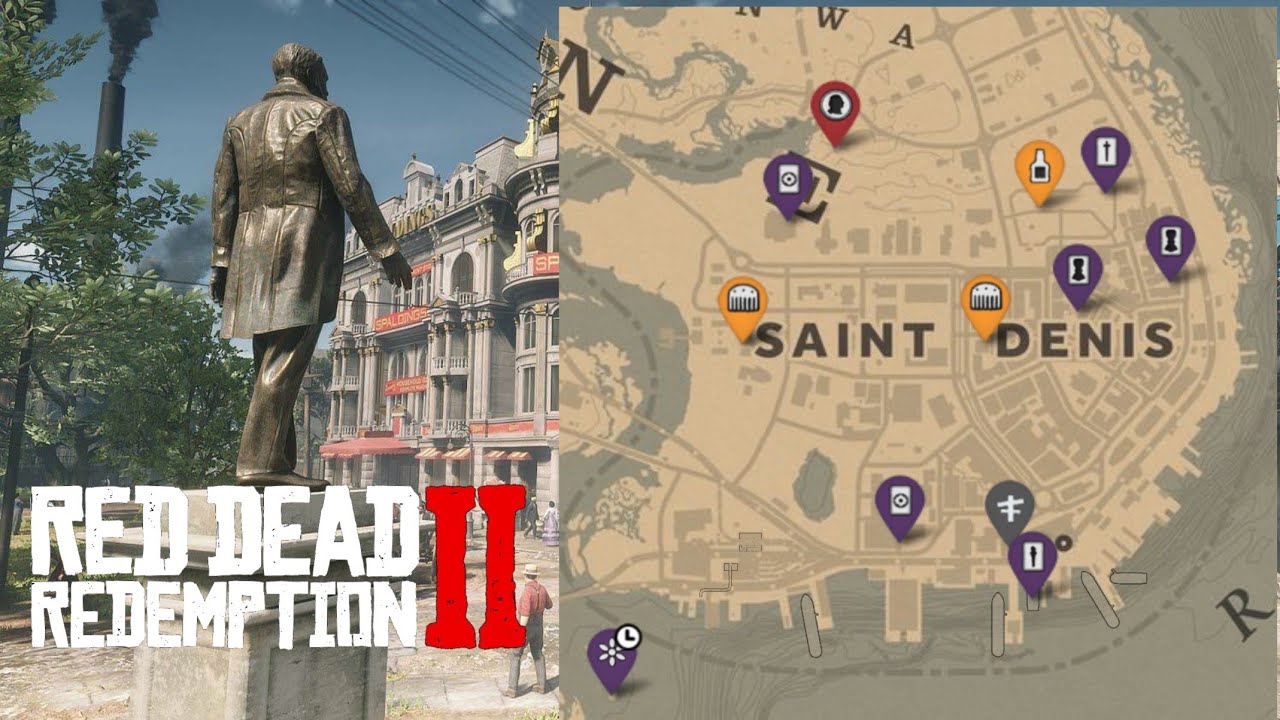 Objetos ocultos en SAINT DENIS Red Dead Redemption 2