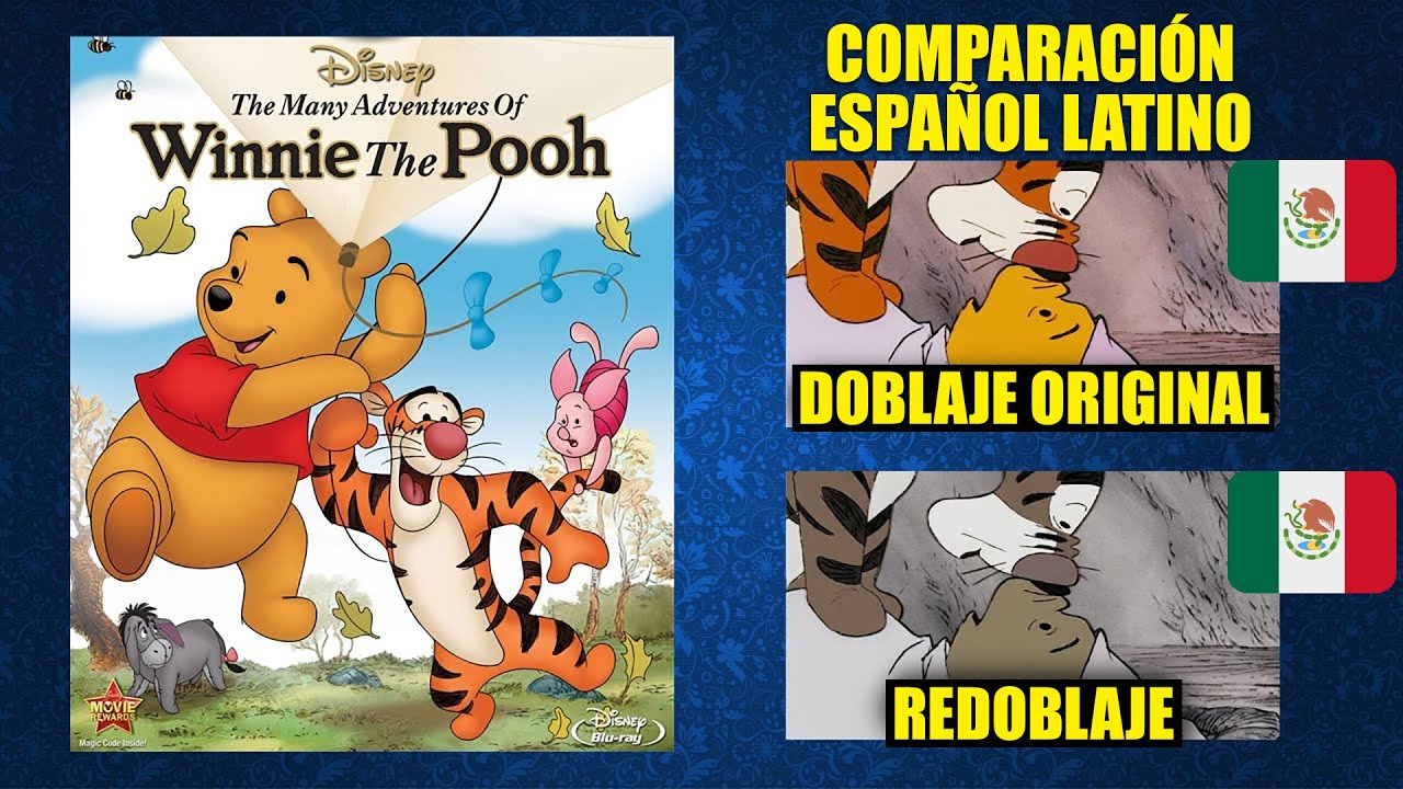 Las aventuras de Winnie Pooh [1977] Comparación del Doblaje Latino Original y Redoblaje | Español