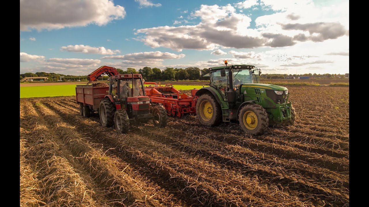 John Deere 6145R & Grimme DL1500