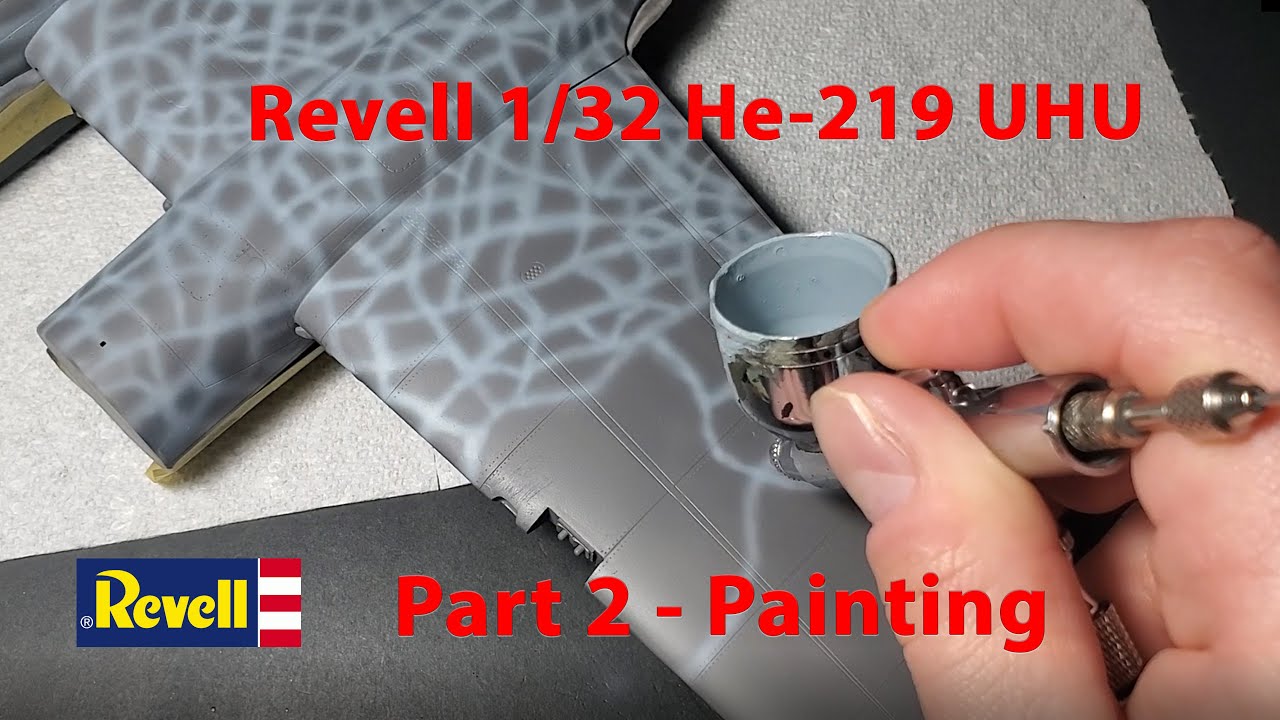 Revell 1/32 He-219 UHU, часть 2 — покраска