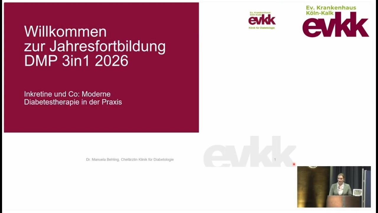 DMP Drei in Eins - Fortbildung 2026: Inkretine und Co - Moderne Diabetestherapie in der Praxis