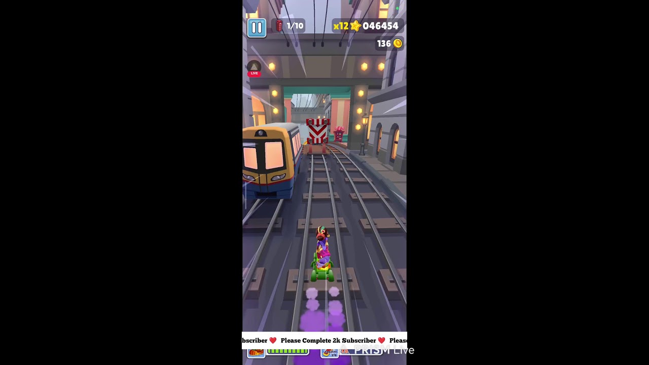 Subway Surfers Live 🔴 | Endless Run challenge with No crash #shortsfeed #livegaming #subwaysurfers