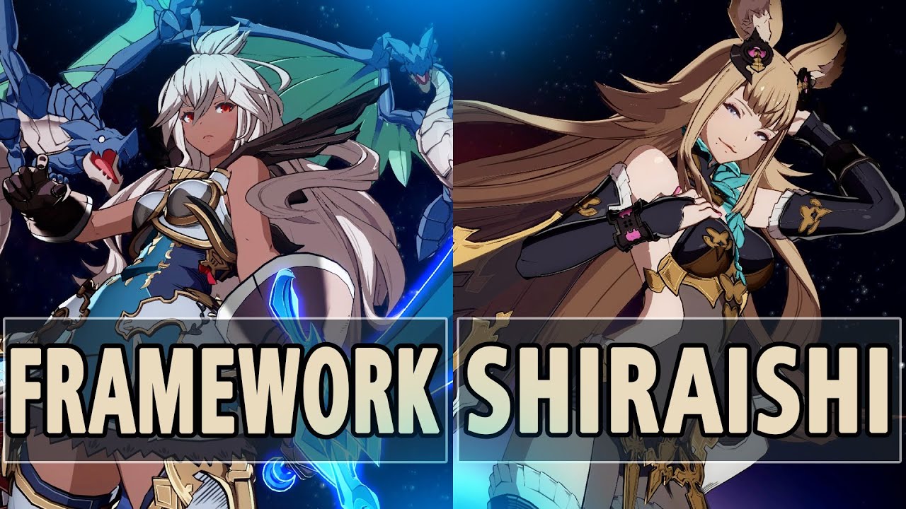 GBVS: Framework (Zooey) Vs Shiraishi (Metera) | High Level Gameplay.