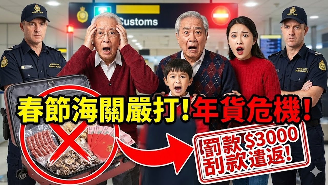 2026 春節海關 Border Force 嚴打「違禁年貨」！行李箱若有這 3 樣東西，罰款 $3000 還會被遣返！#春節 #海關 #BorderForce #違禁年貨 #罰款 #遣返 #行李箱