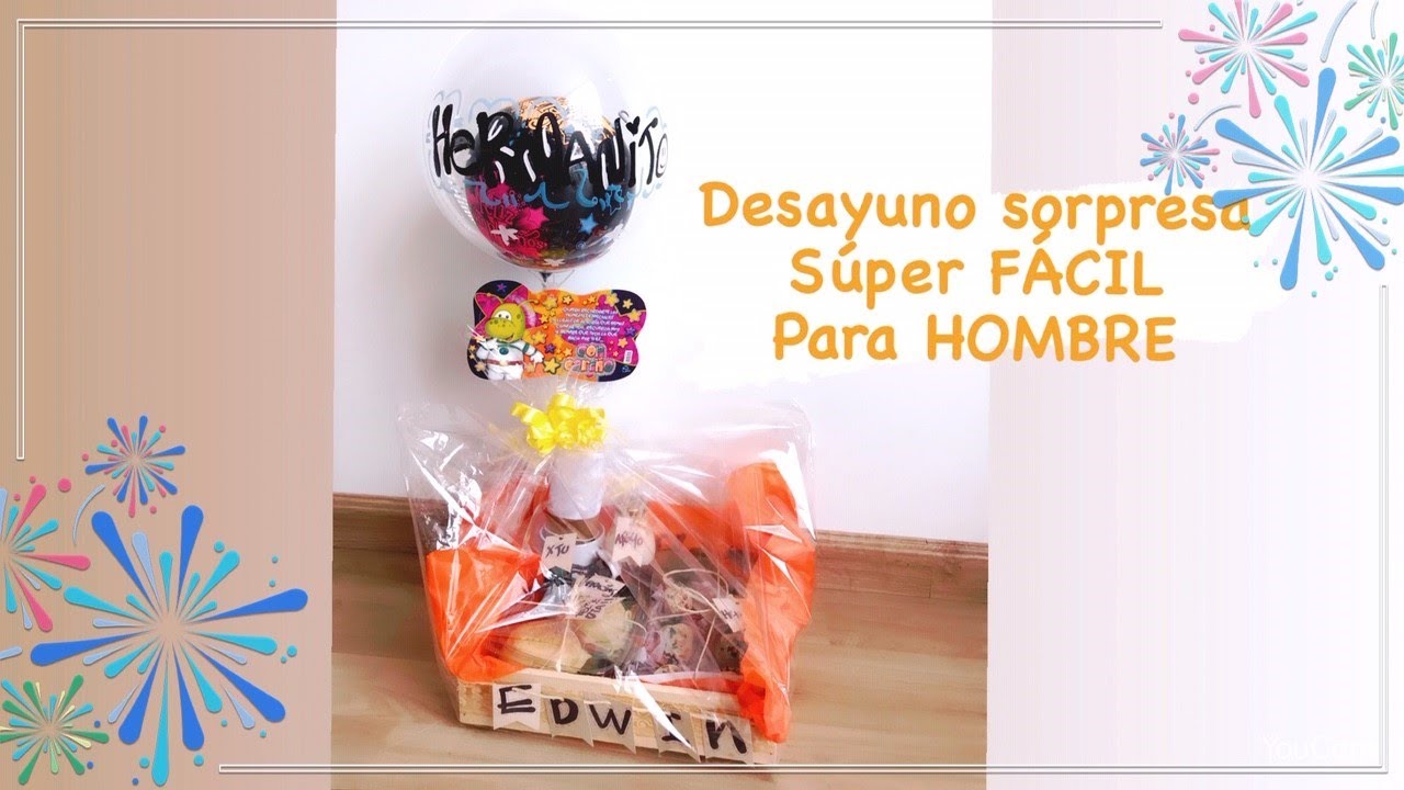 🥪🧃💕 DESAYUNO sorpresa 💕 súper FÁCIL para HOMBRE°°🧑👴👨‍🦱