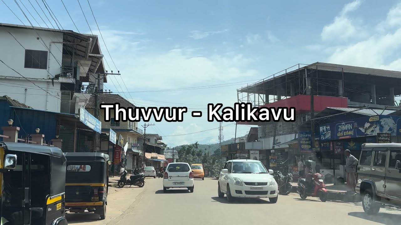 Traveling from Thuvvur to Kalikavu | Indian village tour | Kerala | Malappuram | 4K