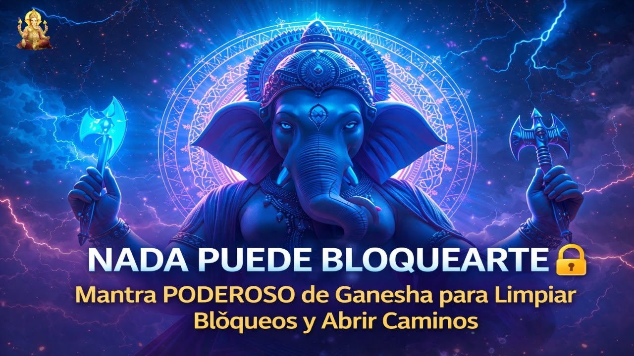 NADA PUEDE BLOQUEARTE 🔓 | Mantra PODEROSO de Ganesha para Limpiar Bloqueos y Abrir Caminos