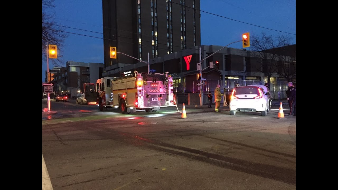 Ottawa Fire Service P12, R12 (Spare) Ottawa Police & Ottawa Paramedics On Scene For A MVA (Part 1).