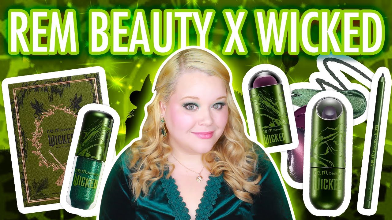 REM BEAUTY x WICKED MAKEUP COLLECTION | PART 2 - ELPHABA  MAKEUP SET & OZDUST EYESHADOW PALETTE
