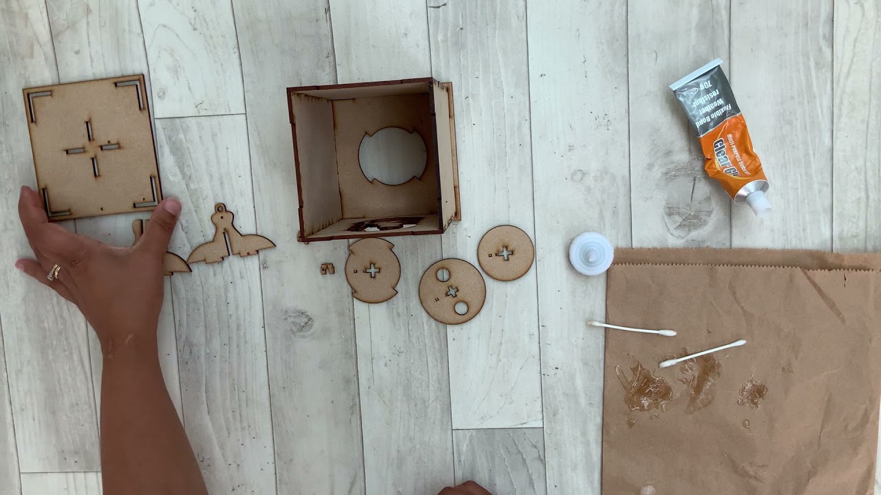 Owl Shadow box build