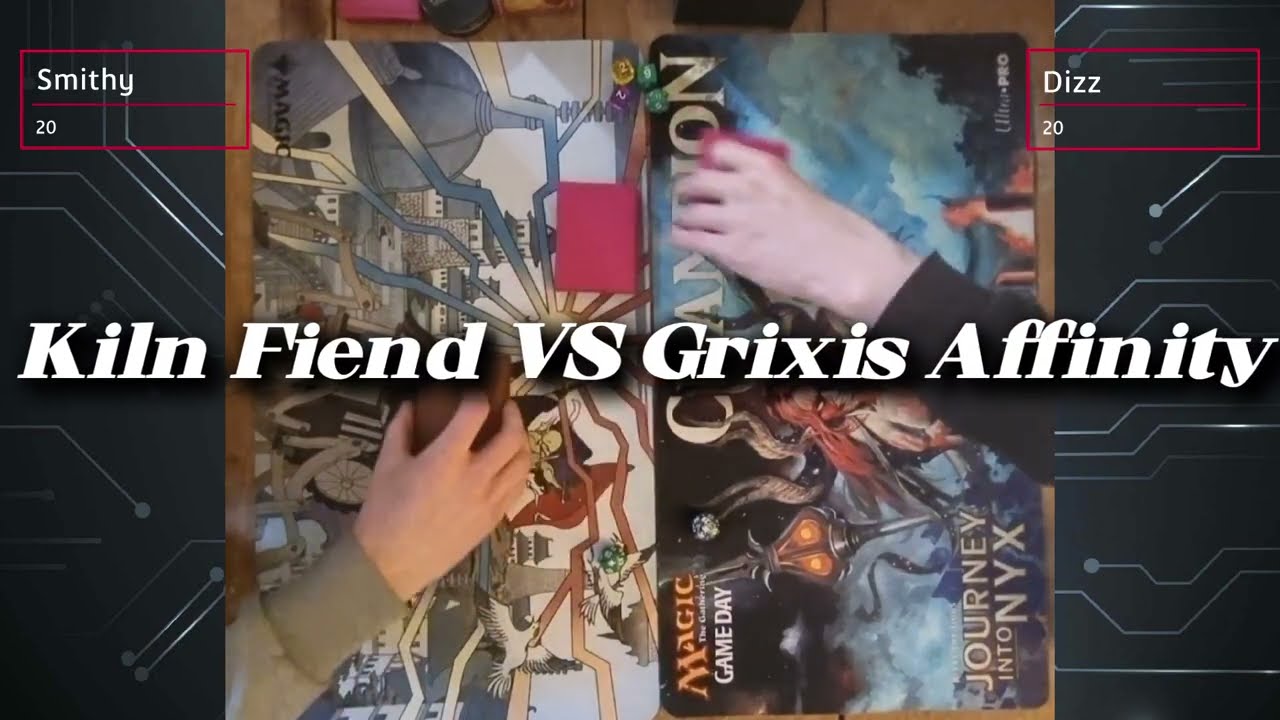 Pauper Gameplay! Kiln Fiend VS Grixis Affinity