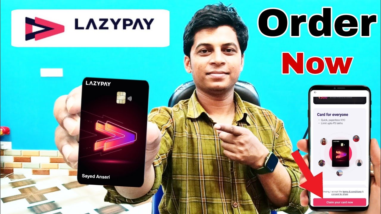 LazyPay Credit Card Order Now
