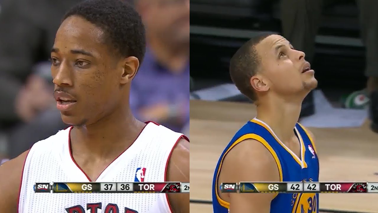 2014.03.02 - DeMar DeRozan vs Stephen Curry Battle Highlights - Raptors vs Warriors