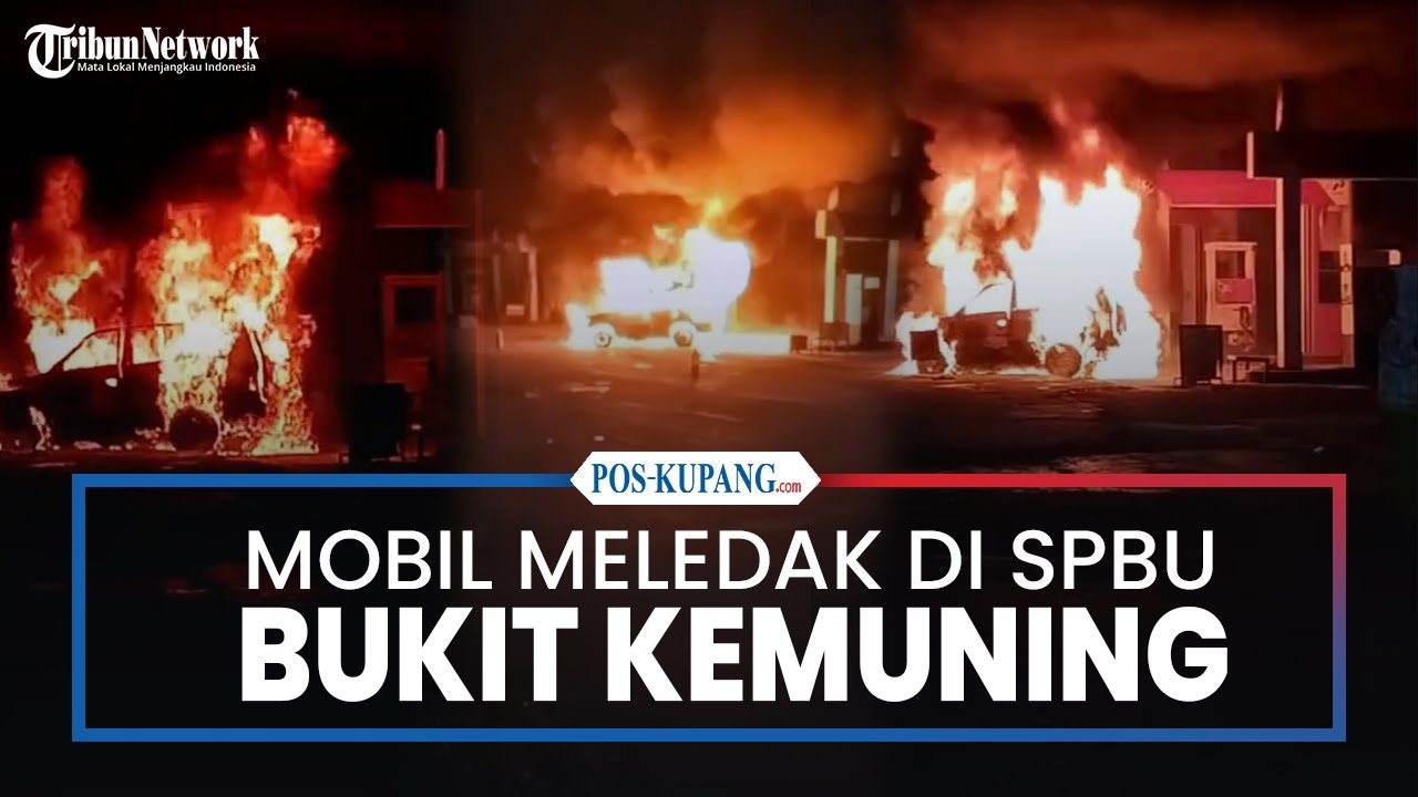 Mobil Modifikasi Meledak di SPBU Bukit Kemuning