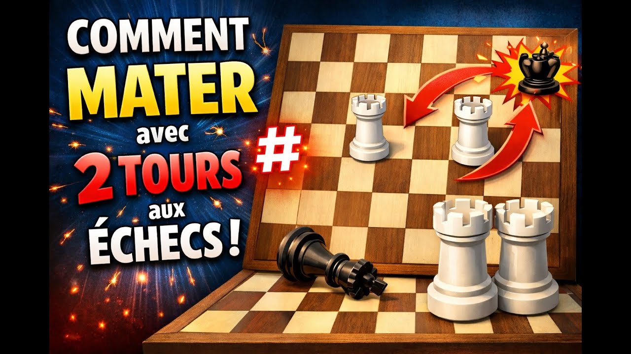 Comment mater avec 2 tours, le mat de l'escalier (600 à 1000 élos)