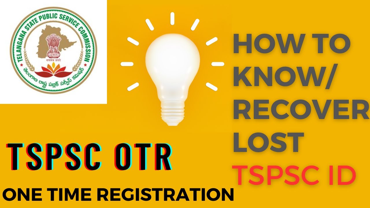 TSPSC(OTR) ID RECOVER | HOW TO KNOW/RECOVER YOUR LOST TSPSC ID | KNOW YOUR TSPSC ID
