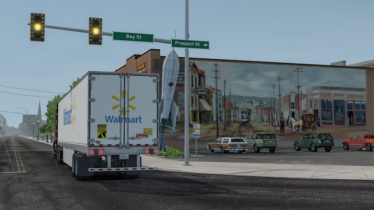 DLC Washington - Unicorns, murals and drag race with Camaro - American Truck Simulator - PG#4