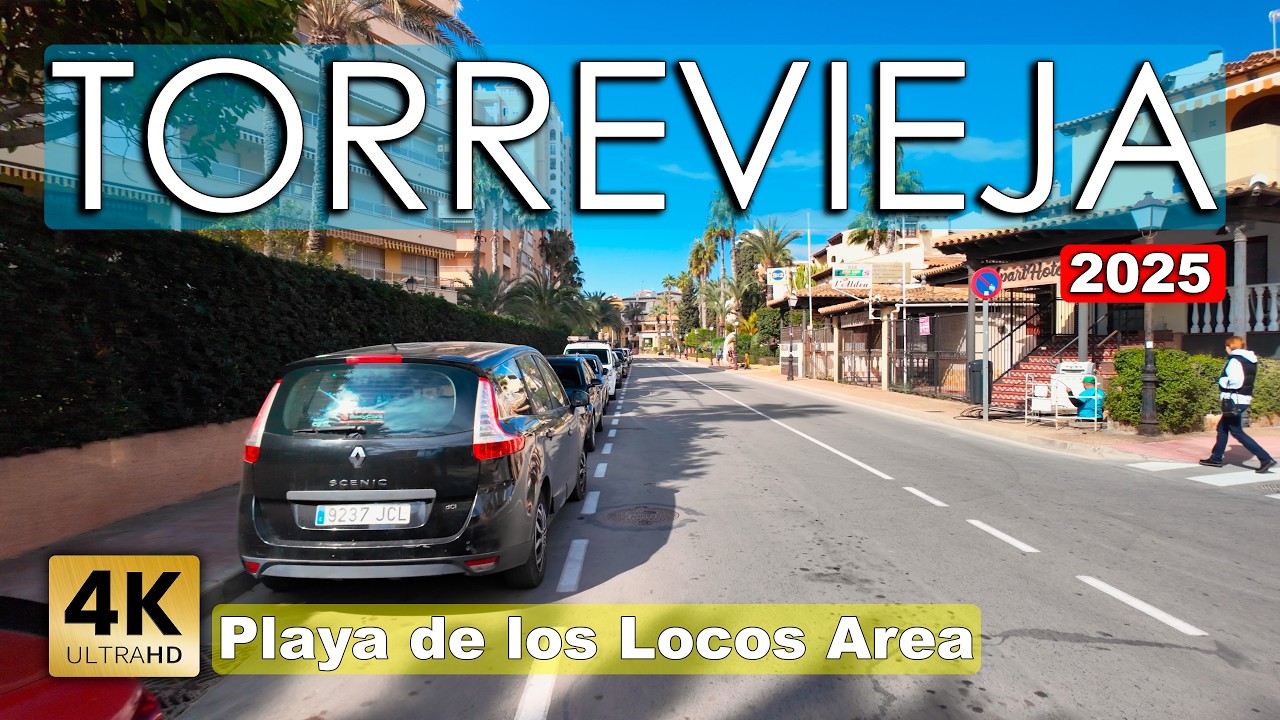 Torrevieja - Playa de los Locos Area 2025 - Spain | Costa Blanca - Walking tour [4k 60 fps]