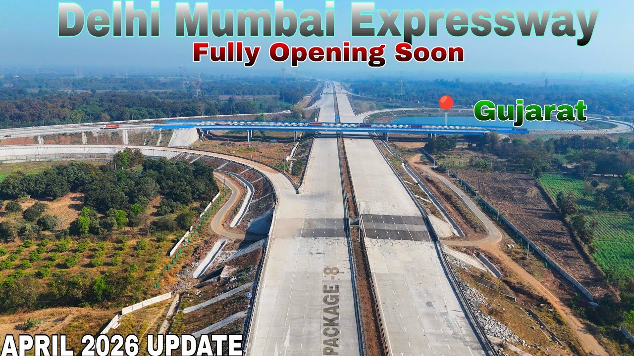 Delhi Mumbai Expressway Fully Opening Soon/  Gujarat Letest Update 2026 📍 Gujarat #4k 