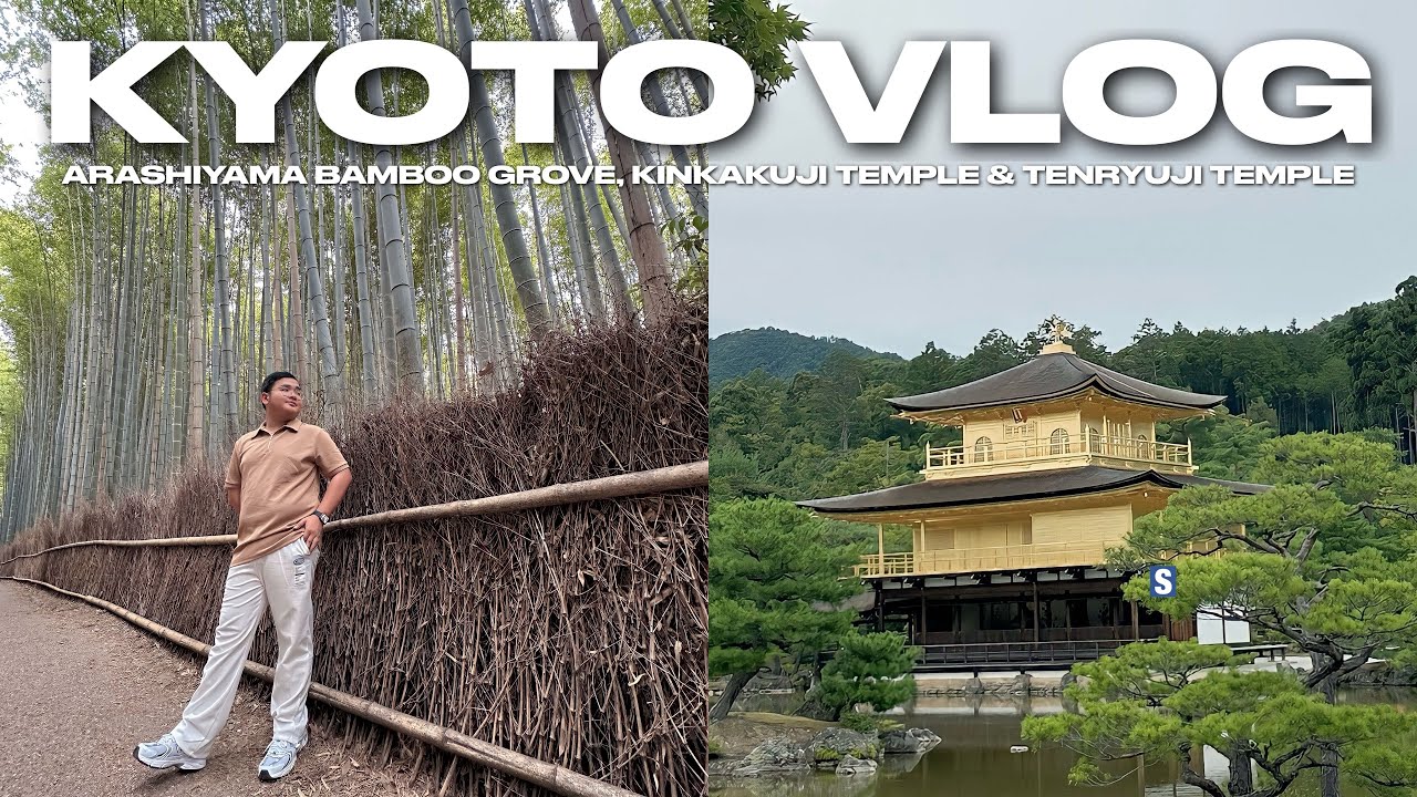KYOTO VLOG • Arashiyama Bamboo Grove, Kinkakuji Temple & Tenryuji Temple | Ivan de Guzman